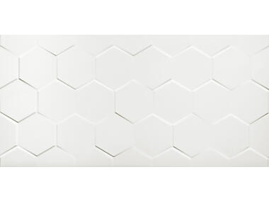 Zdjęcie: Płytka ścienna, glazura White Hexagone Shiny 30x60 cm NETTO