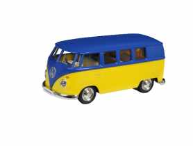 Zabawka Volkswagen Samba Bus matte blue with yellow DAFFI