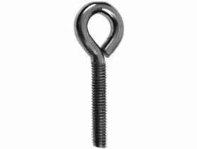 Śruby oczkowe z gwintem metrycznym ocynkowane M 8x40 mm, 4 sztuki HSI