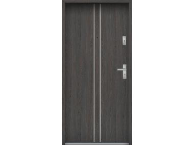 Zdjęcie: Drzwi wejściowe do mieszkań Bastion A-38 Wenge deska 80 cm (NW) lewe ODP KR CENTER