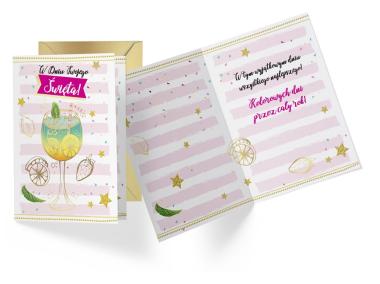 Zdjęcie: Karnet PR-256 W dniu Twojego święta - drink KUKARTKA