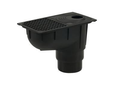 Osadnik rynnowy 110 mm czarny TYCNER