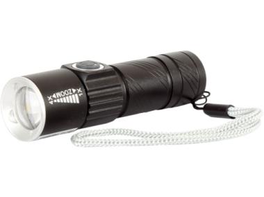 Zdjęcie: Latarka akum. alu led zoom usb 50/100/flash, CE, PROLINE