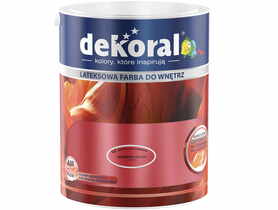 Farba do ścian i sufitów Akrylit W dynamiczna czerwień 5 L DEKORAL