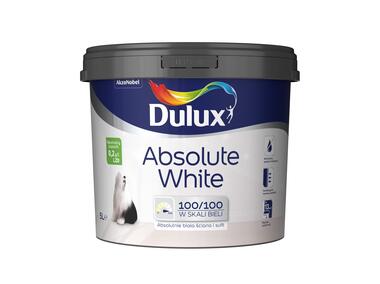 Zdjęcie: Farba do malowania ścian i sufitów Absolute White 5 L DULUX