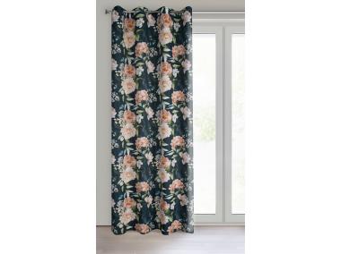 Zdjęcie: Zasłona gotowa Salma 140 x 270 cm czarny EUROFIRANY