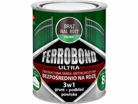 Farba antykorozyjna Ferrobond Ultra półmat brąz 0,7L JURGA