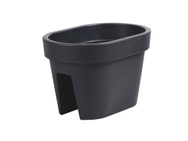 Zdjęcie: Donica Lofly Railing antracyt 27 cm PROSPERPLAST