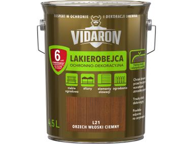 Zdjęcie: Lakierobejca orzech włoski ciemny L21 4,5L N VIDARON