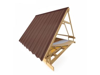 Zdjęcie: Kalenica bitumiczna Basic brązowa 1000 mm ROBELIT
