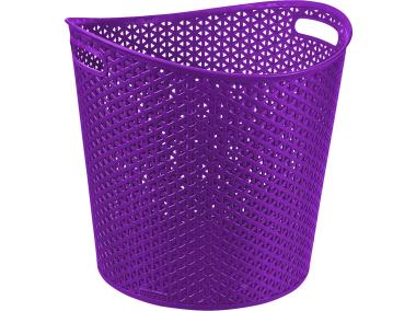 Zdjęcie: Kosz na papier Rattan My Style fioletowy okrągły CURVER