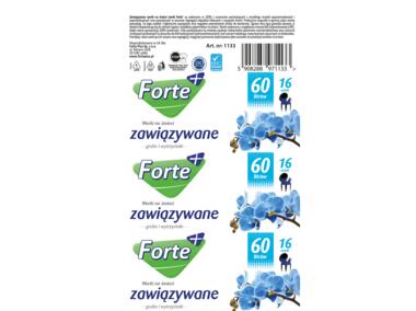 Zdjęcie: Worki na śmieci zawiązywane LDPE 60 L - 16 szt. FORTE+