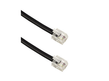 Zdjęcie: Kabel telefoniczny RJ11, 2 m, czarny BMTF02 DPM SOLID