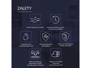 Zdjęcie: Silikon sanitarny bezbarwny 280 ml Euro-Line TYTAN