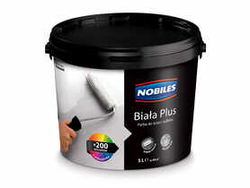 Farba akrylowa 5 L biała plus NOBILES