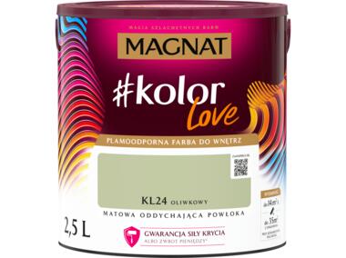 Zdjęcie: Farba plamoodporna #kolorLove oliwkowy 2,5 L MAGNAT