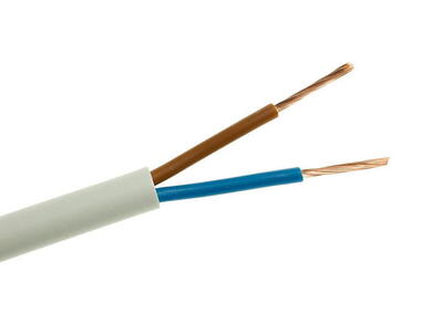 Przewód elektryczny OMYp 2x1,0 biały EL-KAG