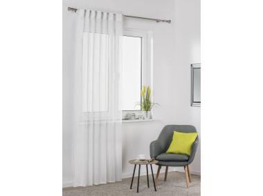 Zdjęcie: Firana z ukrytymi patkami Glossy 140x245 cm biały UNIGLOB