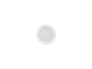 Kratka wentylacyjna okrągła sufitowa z siatką i kołnierzem fi 100 mm, biała VENTS