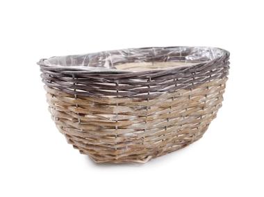 Zdjęcie: Osłonka wiklinowa na doniczkę 32x24x15 cm TIN TOURS
