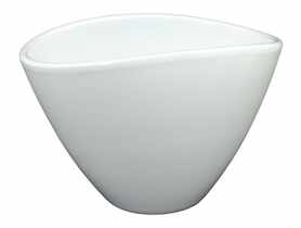Osłonka doniczkowa owalna 18 cm biały mat CERMAX