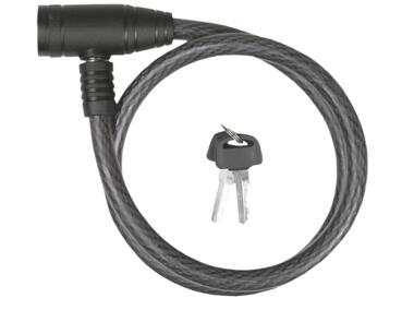 Zdjęcie: Linka rowerowa 12 x 800 mm, przezroczysta czarna osłona TOP TOOLS