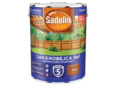 Zdjęcie: Lakierobejca dekoracyjno-ochronna 3w1 - 5 L mahoń SADOLIN
