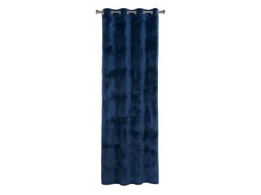 Zdjęcie: ZASŁONA Z KÓŁKAMI VELVET 140X260CM, KOL. GRANATOWY