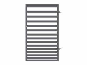 Furtka Bona 0,9x1,5 m stal ocynk+ral7016 struktura prawa POLBRAM
