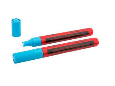 Zdjęcie: Marker zmywalny niebieski okrągły końcówka 2-4 mm PRO FACHMAYER