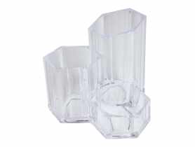 Organizer Stella 13,5x12x12 cm przezroczysty UNIGLOB