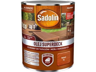 Zdjęcie: Olej do drewna 0,75 L mahoń Superdeck SADOLIN