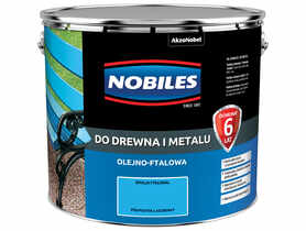 Farba ftalowa do drewna i metalu Ftalonal 10 L lazurowy NOBILES
