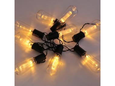 Zdjęcie: Girlanda solarna Edison 10 LED ciepły biały 2 m POLUX