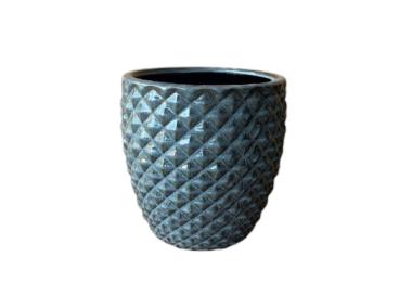 Zdjęcie: Donica szkliwiona Dark Grey Porto XS DIRECT HG
