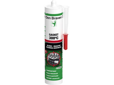 Zdjęcie: Kit uszczelniający Gasket Sealant 300 C czerwony 280 ml DEN BRAVEN