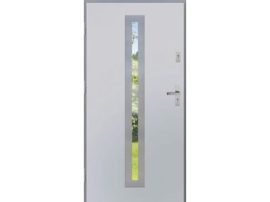 Zdjęcie: Drzwi zewnętrzne stalowo-drewniane Disting Otello 04 Biały 90 cm lewe KR CENTER