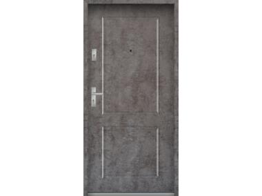 Zdjęcie: Drzwi wejściowe do mieszkań Bastion S-91 Beton ołówkowy 80 cm prawe ODO KR CENTER