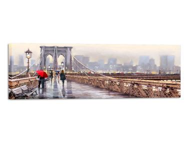 Zdjęcie: Obraz Canvas Watercolor 4 45x140 cm St400 New York Bridge 
STYLER