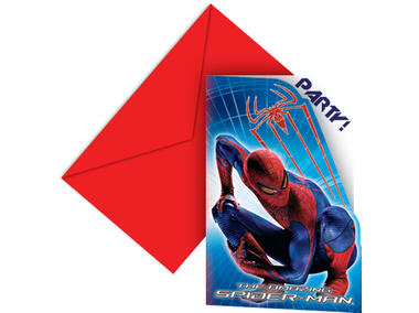 Zdjęcie: Zaproszenia z kopertami Amazing Spidermann 12 szt. DISNEY