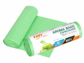 Aroma Bags Worki na śmieci Zielone jabłuszko 60l, 10 sztuk SIMPLE SOLUTIONS