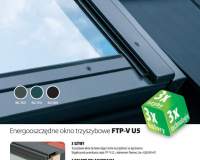 FAKRO - Energooszczędne okna trzyszybowe FTP-V U5