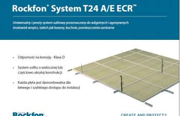 ROCKFON - Płyta sufitowa z systemem T24 A/E ECR
