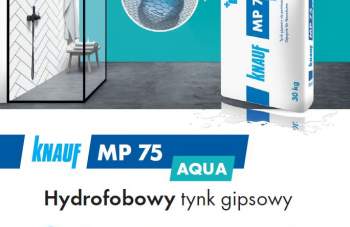 KNAUF - hydrofobowy tynk gipsowy