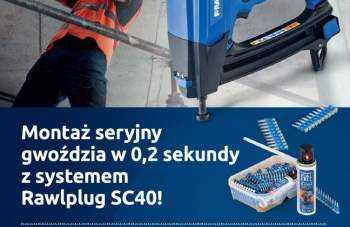 RAWLPLUG - Montaż seryjny gwoździa