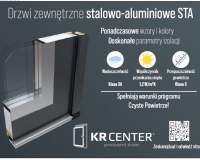 KR CENTER - drzwi zewnętrzne stalowo-aluminiowe STA
