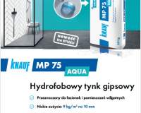 KNAUF - Hybrydowy tynk gipsowy MP75 AQUA